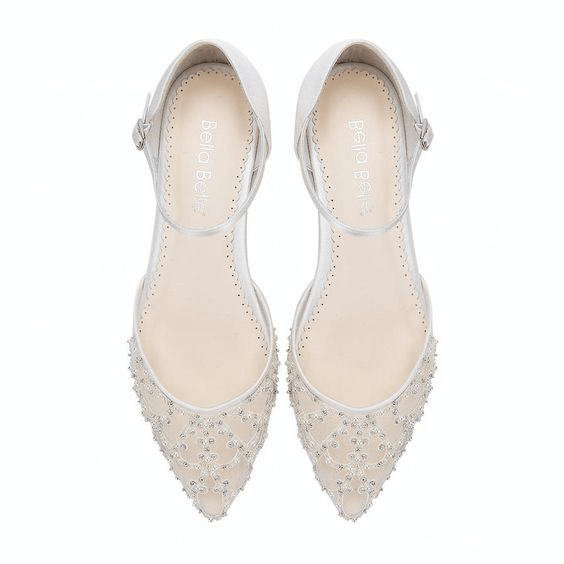 INES Art Deco Pearl And Ivory Wedding Flat - Pinterest