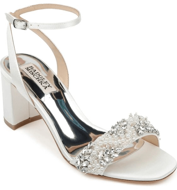 Badgley Mischka Clara Embellished Sandal - Pinterest